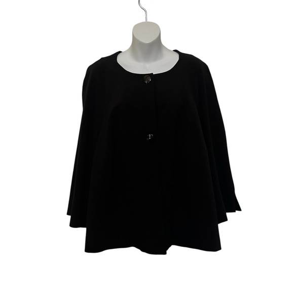 sag harbor stretch flowing A Line Cape coat jacket Lined Size 18 - Picture 3 of 8